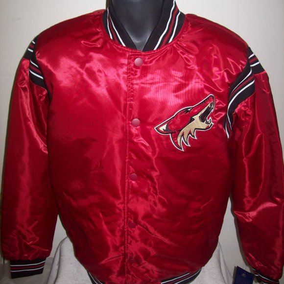ARIZONA COYOTES NHL STARTER Snap Down Jacket 5X - Picture 2 of 8